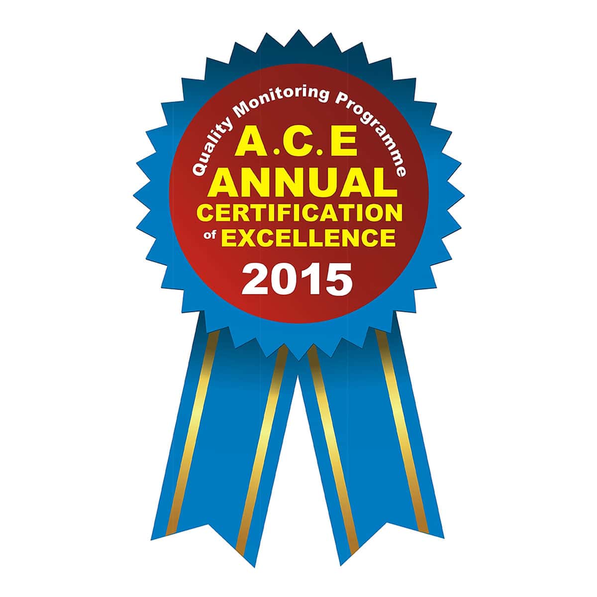 Annual Certification
of Excellence
2015